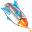 ^rocket-down^